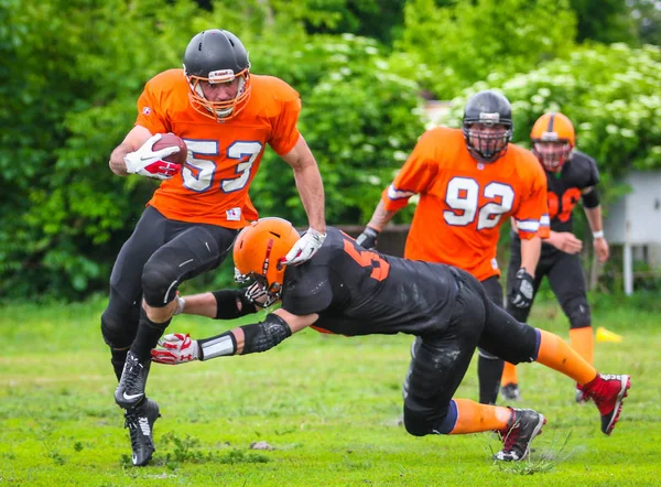 Poltava Ukraine Mai 2019 Joueurs Football Américains Lors Match Championnat — Photo