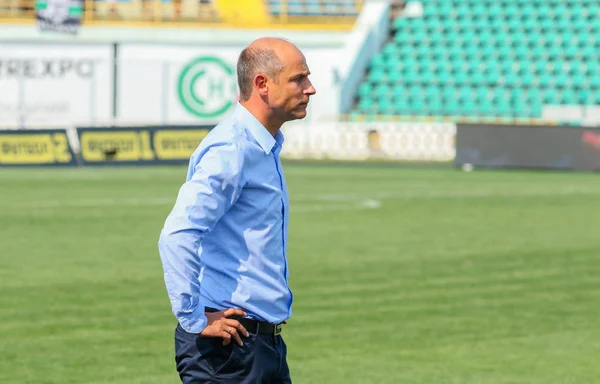 Poltava Ukraine July 2019 Head Coach Zorya Luhansk Viktor Skrypnykduring — Stock Photo, Image