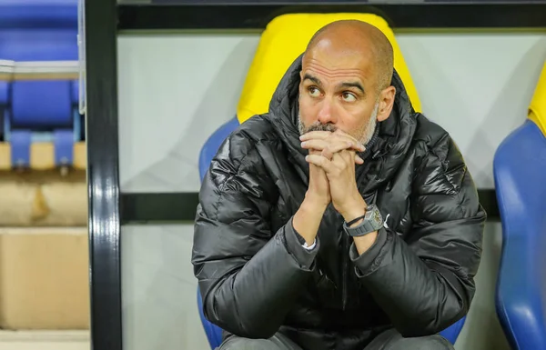 Kharkiv Ucrania Septiembre 2019 Gerente Fútbol Profesional Español Jugador Pep — Foto de Stock