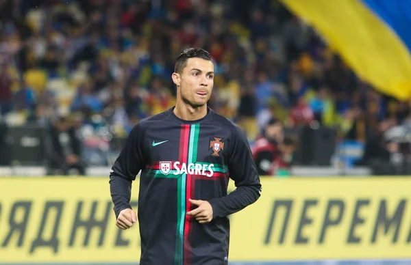 Kyiv Ukraine Octobre 2019 Footballeur Professionnel Portugais Cristiano Ronaldo Lors — Photo