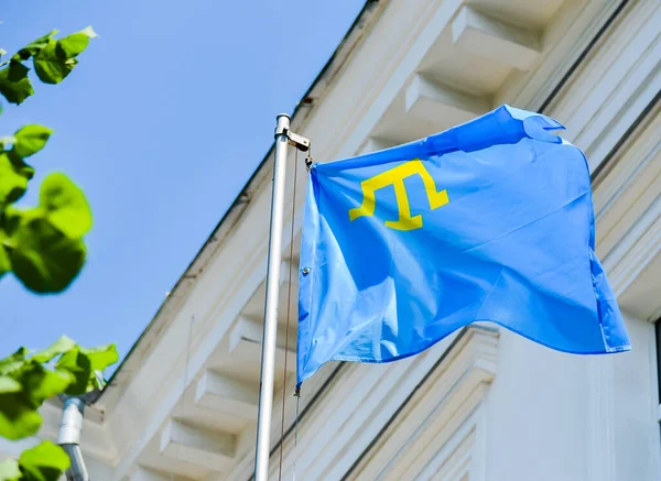 Zászló Krími Tatárok — Stock Fotó