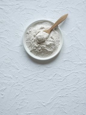 Bir kasede adaptogens Ashwagandha. Beslenme supplement.