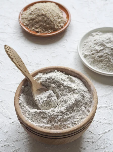 Bir kasede adaptogens Ashwagandha. Beslenme supplement.