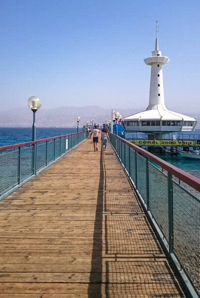 Underwater Observatory Eilat. Israel. Summer 2017.