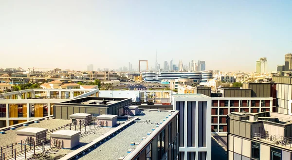 Vista da cidade da manhã Dubai. Setembro 2018 — Fotografia de Stock