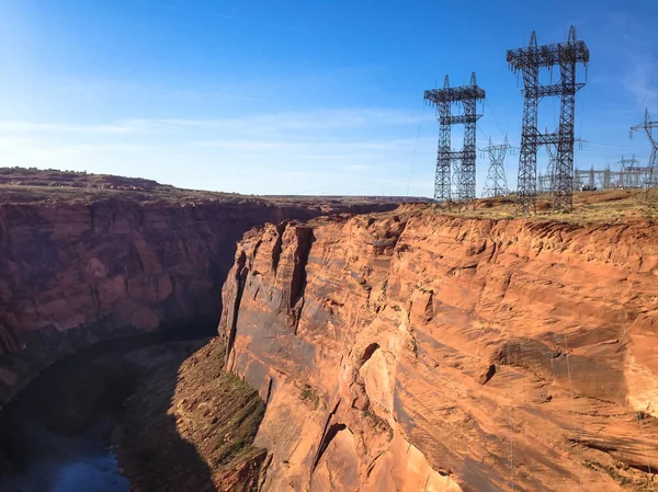 Dam Glen Canyon near the town of page and Antelope canyon