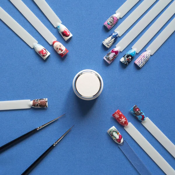 Set for nail design, drawing on nails.