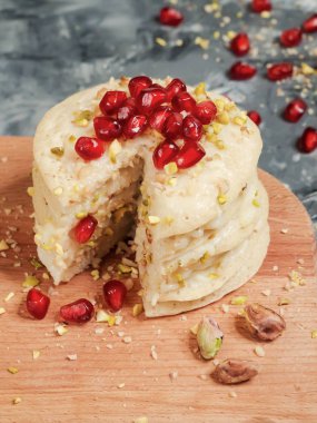 Fas krep Layer Cake - Baghrir kek.