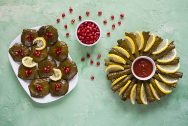 Doldurulmuş asma yaprağı - otantik Türk Dolma.