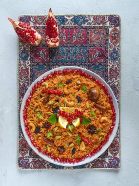 Narlı, Hint cuisin vejetaryen Biryani