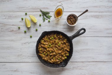 Keema biftek sosu - Hint yemeği etli. 