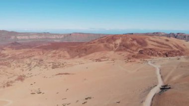 Teide Milli Parkı'ndaki drone'dan görünüm, Tenerife
