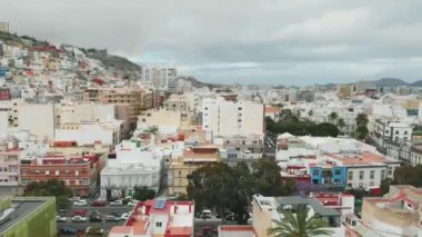Las Palmas de Gran Canaria havadan görünümü - Gran Canaria adasının başkenti, İspanya