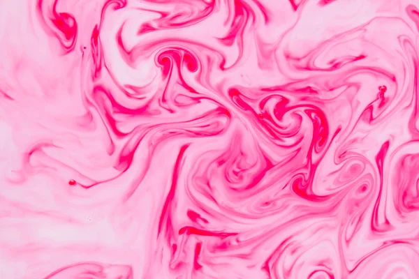 Абстрактний Рожевий Фон Рідині Текстура Фарбами Біло Рожевий Візерунок Дизайнера — стокове фото
