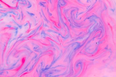 Soyut mavi pembe sıvı, doku boya ile tasarımcı için çok renkli desen, süt, tasarımcı için boş soyut desen gıda boyaları