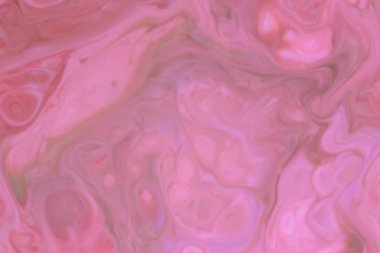 Çok renkli holografik arka plan, pembe su damlacıkları, çok renkli desen, süt renklerde gıda, su, tasarımcı için boş renk doku