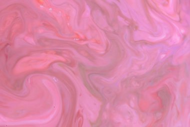 Çok renkli holografik arka plan, pembe su damlacıkları, çok renkli desen, süt renklerde gıda, su, tasarımcı için boş renk doku