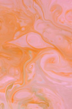 Pembe turuncu turuncu soyut, lekeleri çok renkli model, süt renklerde gıda, su, tasarımcı için boş renk desen