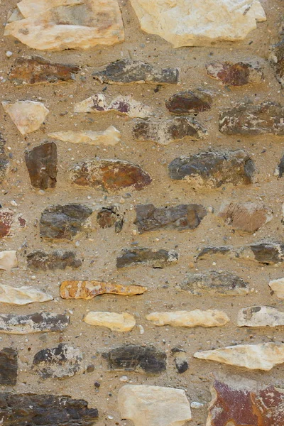 老砖墙 砖的背景 石头砌石试验用水泥 空白为设计师 式样在复古样式 — 图库照片