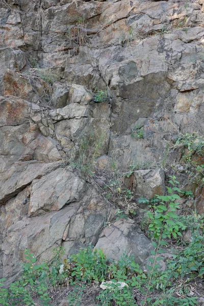 Granitfelsen Der Sonne Textur Aus Granitstein Hintergrund Des Natürlichen Materials — Stockfoto