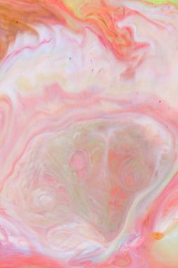 Sanat sıvı. Holografik renk arka plan. Psychedelic müzik arka plan bulanık. Sıvı üzerinde boya ile soyut desen