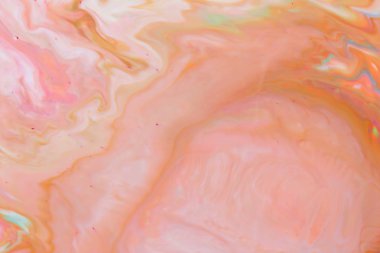 Sanat sıvı. Holografik renk arka plan. Psychedelic müzik arka plan bulanık. Sıvı üzerinde boya ile soyut desen