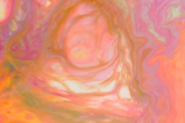 Sanat sıvı. Holografik renk arka plan. Psychedelic müzik arka plan bulanık. Sıvı üzerinde boya ile soyut desen