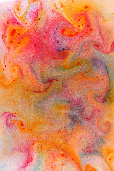 Art Des Fluides Fond Coloré Abstrait Taches Multicolores Sur Liquide — Photo