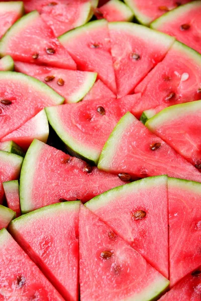 Wassermelonenmuster Viele Stücke Wassermelone Natürliches Dessert Für Veganer Gesunde Ernährung — Stockfoto
