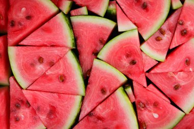 Karpuz. Karpuz çoğu parçaları. Doğal tatlı vegans için. Vücut temiz için sağlıklı gıda. İdrar söktürücü ile diyet