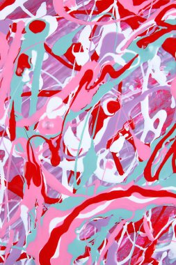 Renkli arka plan. Farklı renkteki boyalar deseni. Güzel Sanatlar kırmızı, yeşil ve beyaz. Renk doku. Sanat