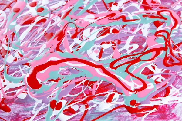 Абстрактный Красочный Фон Шаблон Красок Разного Цвета Изысканное Искусство Красного — стоковое фото