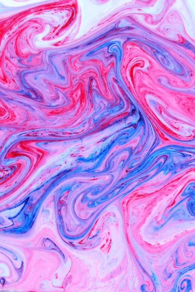 Abstract multicolored background. Fine art of pink blue. Blue pink texture. Colored paint stains in the liquid. Art