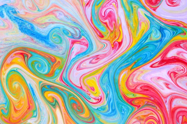 Arte Fluido Diferentes Colores Fondo Multicolor Pinturas Sobre Líquido Patrón —  Fotos de Stock