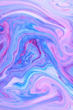 Çok renkli arka plan. Pembe mavi sanat sıvı. Mavi pembe doku. Sıvı renkli boya lekeleri