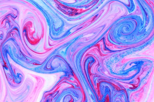 Sfondo Astratto Multicolore Arte Fluida Blu Rosa Texture Rosa Blu — Foto Stock