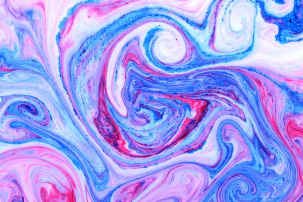 Абстрактний Різнокольоровий Фон Рідинне Мистецтво Рожево Блакитним Кольором Синя Рожева — стокове фото