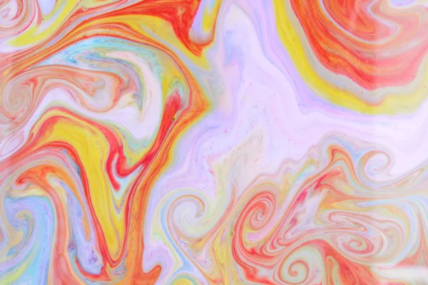 Arte Fluida Con Colori Diversi Sfondo Multicolore Vernici Liquido Modello — Foto Stock