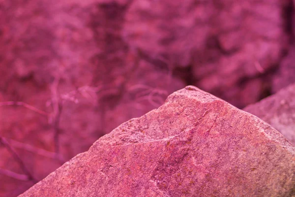 Piedra Granito Color Rosa Granito Cerca Textura Piedra Con Color — Foto de Stock