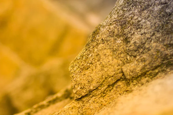 Rocas Granito Tonificación Naranja Granito Cerca Textura Piedra Con Color — Foto de Stock
