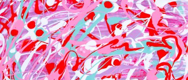 Ekran koruyucusu. Soyut renkli arka plan. Farklı renklerin boyalar deseni. Kırmızı, yeşil ve beyazlı sıvı sanatı. Renkli doku