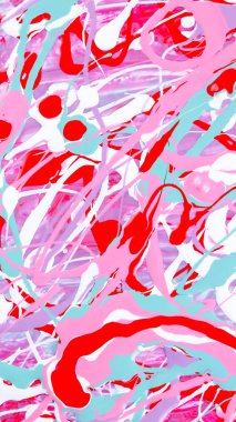 Ekran koruyucusu. Soyut renkli arka plan. Farklı renklerin boyalar deseni. Kırmızı, yeşil ve beyazlı sıvı sanatı. Renkli doku