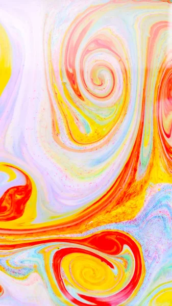 Жидкое Искусство Разными Цветами Заставка Экрана Разноцветный Фон Красок Жидкости — стоковое фото
