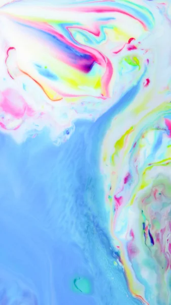Arte Fluida Sfondo Astratto Multicolore Sul Liquido Modello Colore Nello — Foto Stock