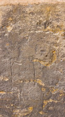 Eski duvarın arka planı. Taş yüzeyin dokusu. Retro tarzısoyut arka plan. Katı malzemenin kahverengi yüzeyi