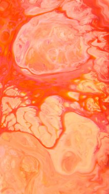 Canlı Pastel Sıvı Sanatı Mercan Girdabı ve Organik Tasarım