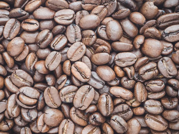 a lot of coffee beans medium roasted - food background