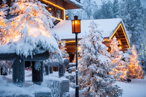 Santa Claus Village Lapland Finland — Stockfoto