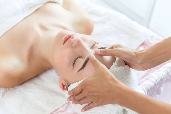 face massage body skin care in health and spa service