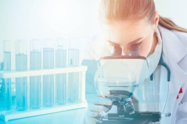 Bilim sağlık araştırma laboratuarı Doktor bilim adamı mikroskop